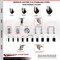 Service Caster 4 Inch 316SS Hard Rubber Wheel Swivel 1-1/8 Inch Stem Caster Set Lock Brake SCC SCC-SS316TTLEX20S414-HRS-118-4 - alternate 3